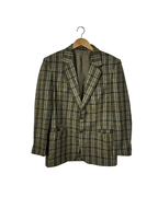 Vintage Profili Italiani Checkered Wool Blazer - Funkify