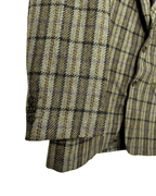 Vintage Profili Italiani Checkered Wool Blazer - Funkify