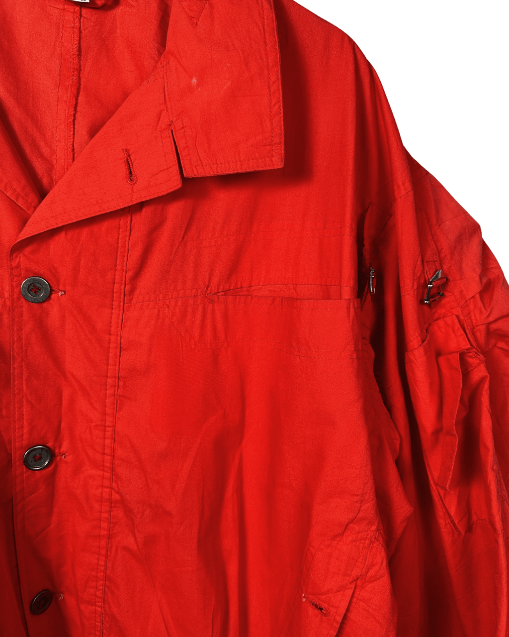 Vintage Puff Sleeve Orange Jacket - XL - Funkify