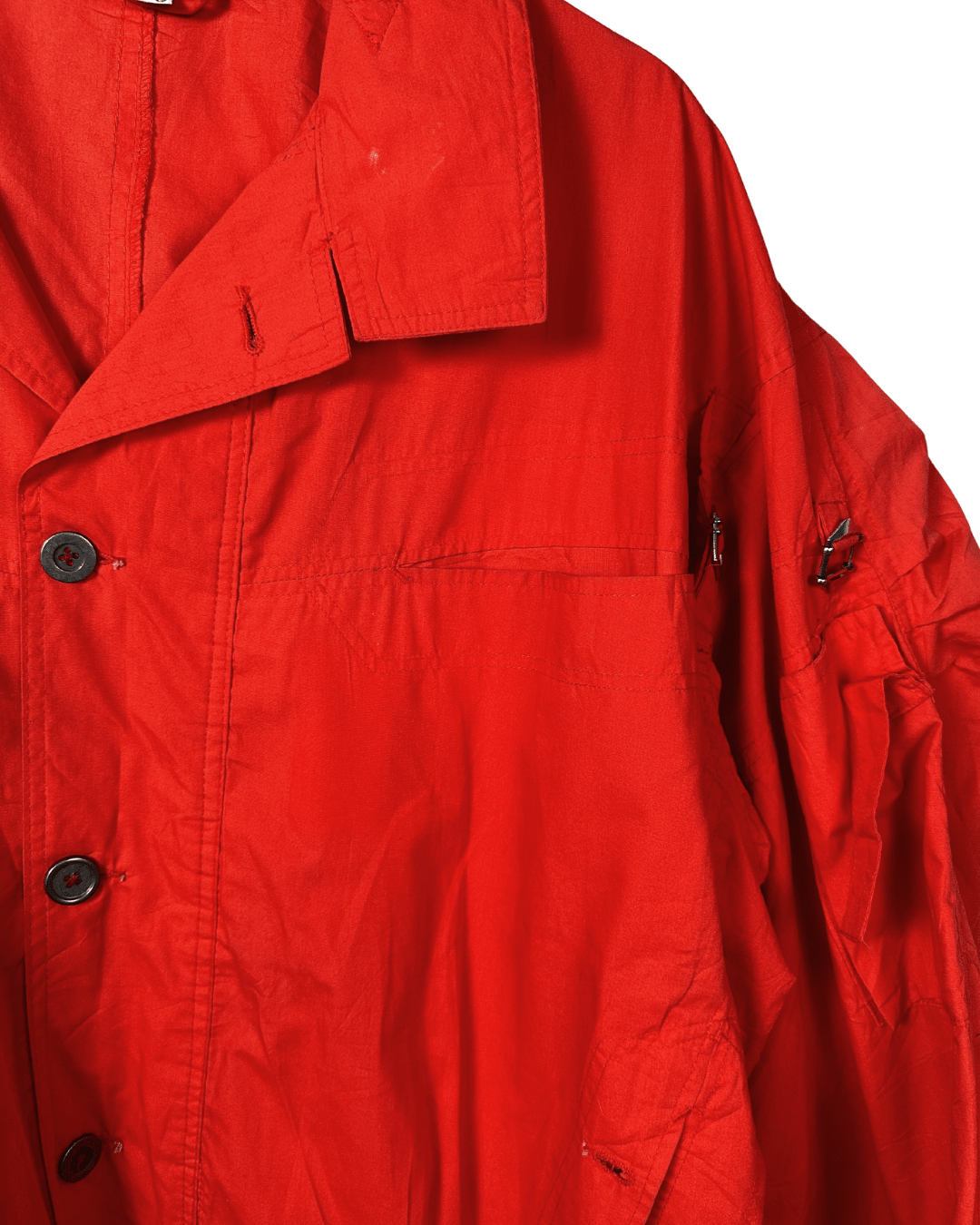 Vintage Puff Sleeve Orange Jacket - XL - Funkify