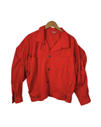 Vintage Puff Sleeve Orange Jacket - XL - Funkify