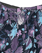 Vintage Purple Floral Skirt w/ Pockets - Medium - Funkify