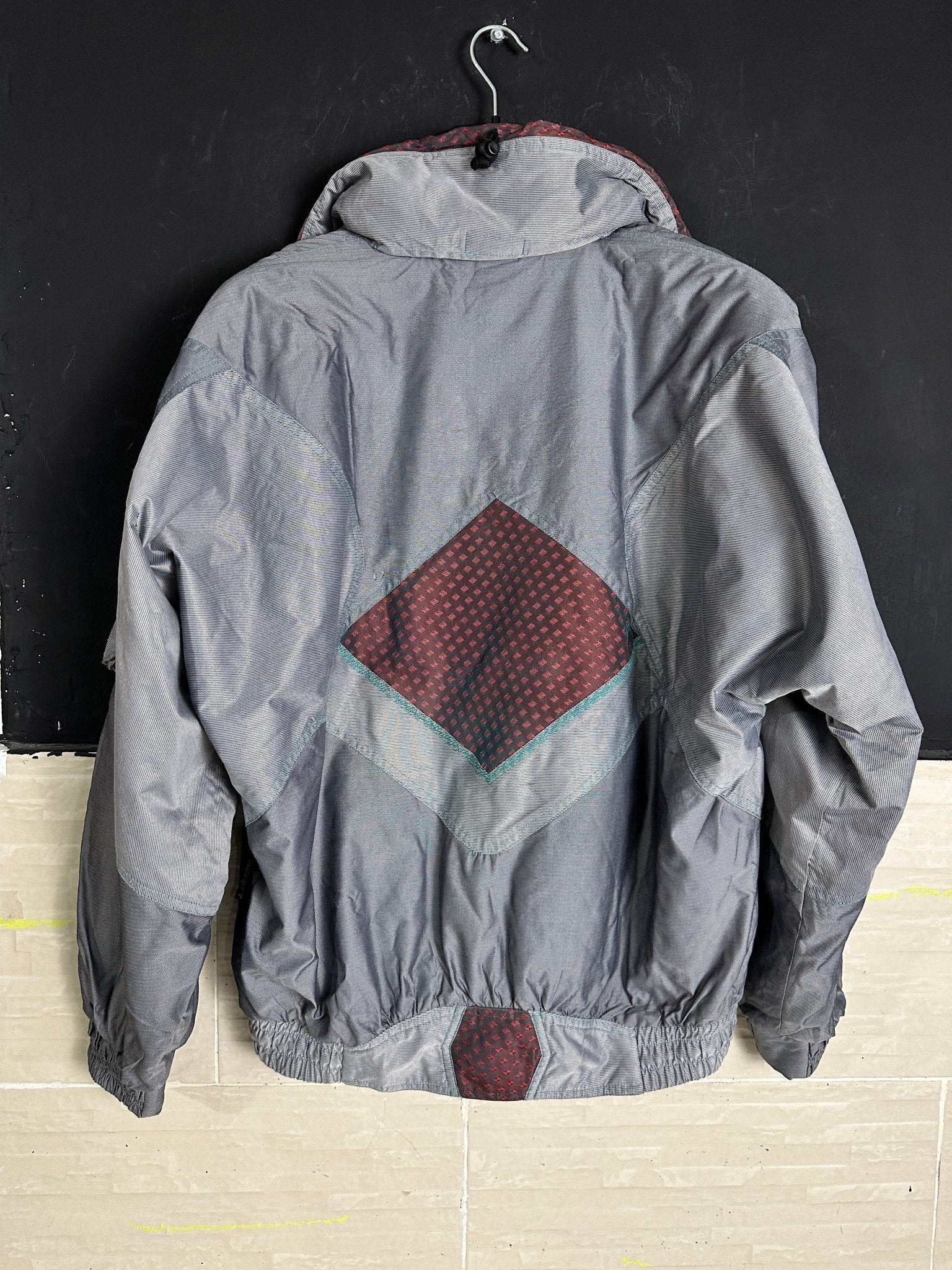 Vintage Quarter-zip Embroidered Jacket - Funkify