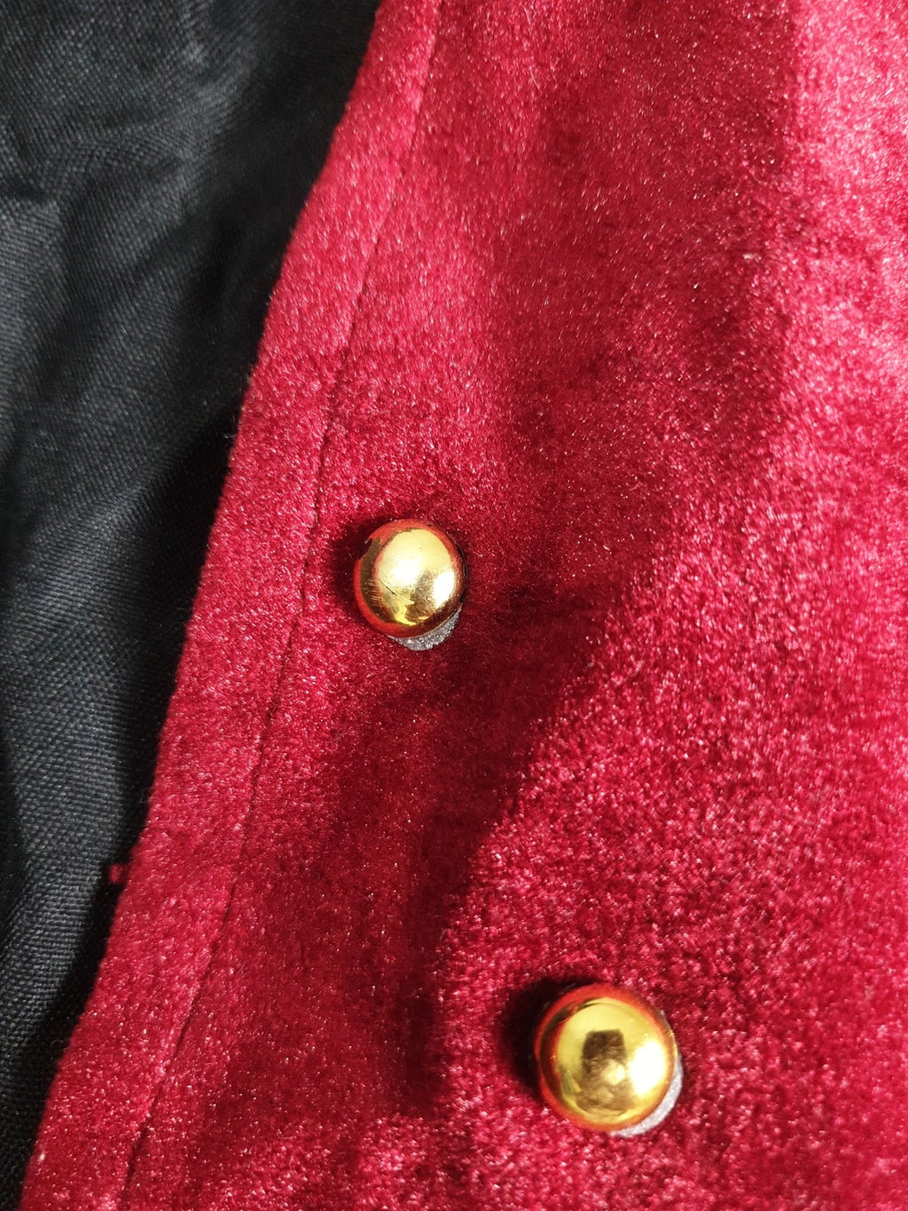 Vintage Red Velvet Vest - Funkify