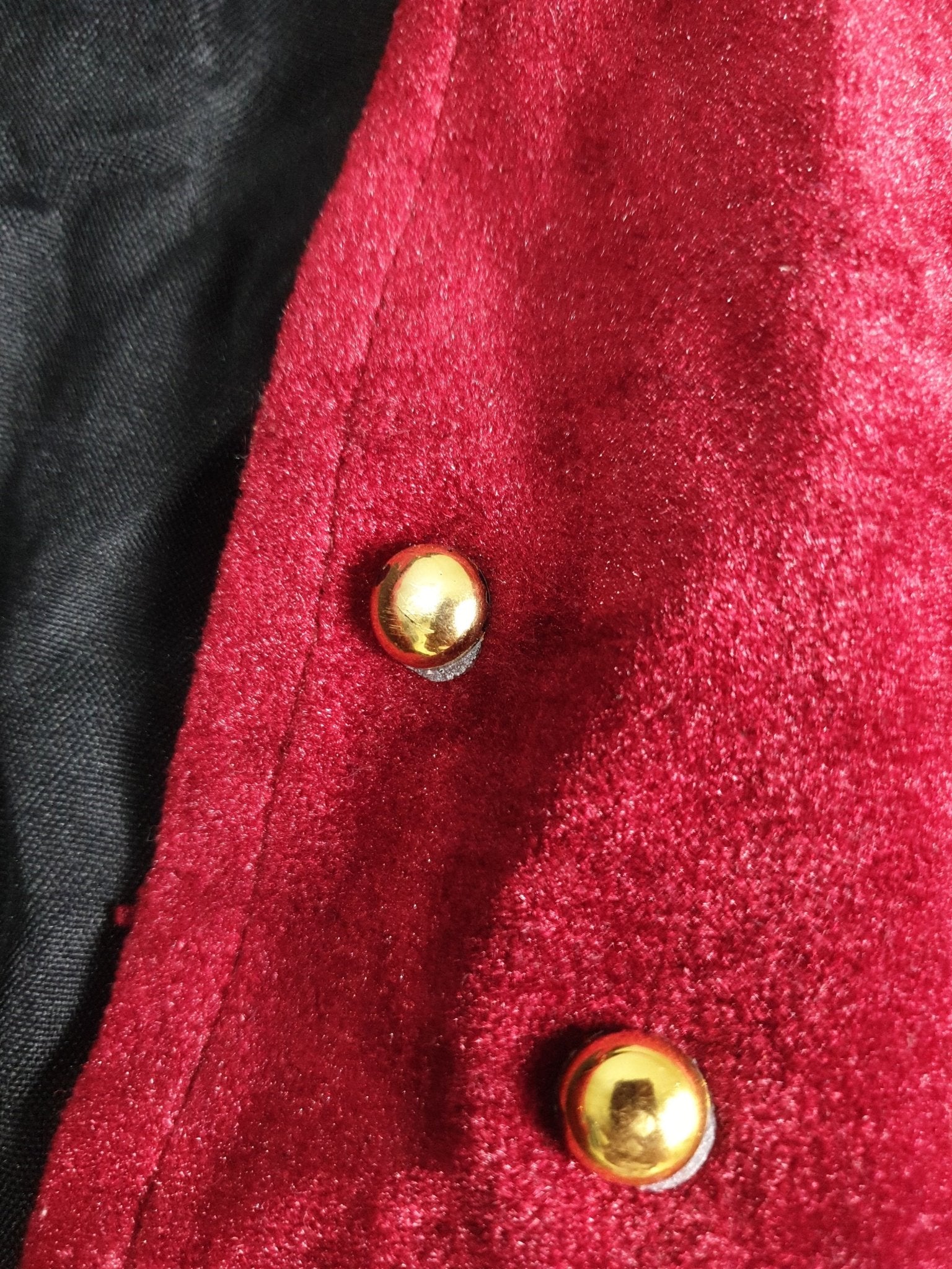 Vintage Red Velvet Vest - Funkify