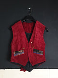 Vintage Red Velvet Vest - Funkify