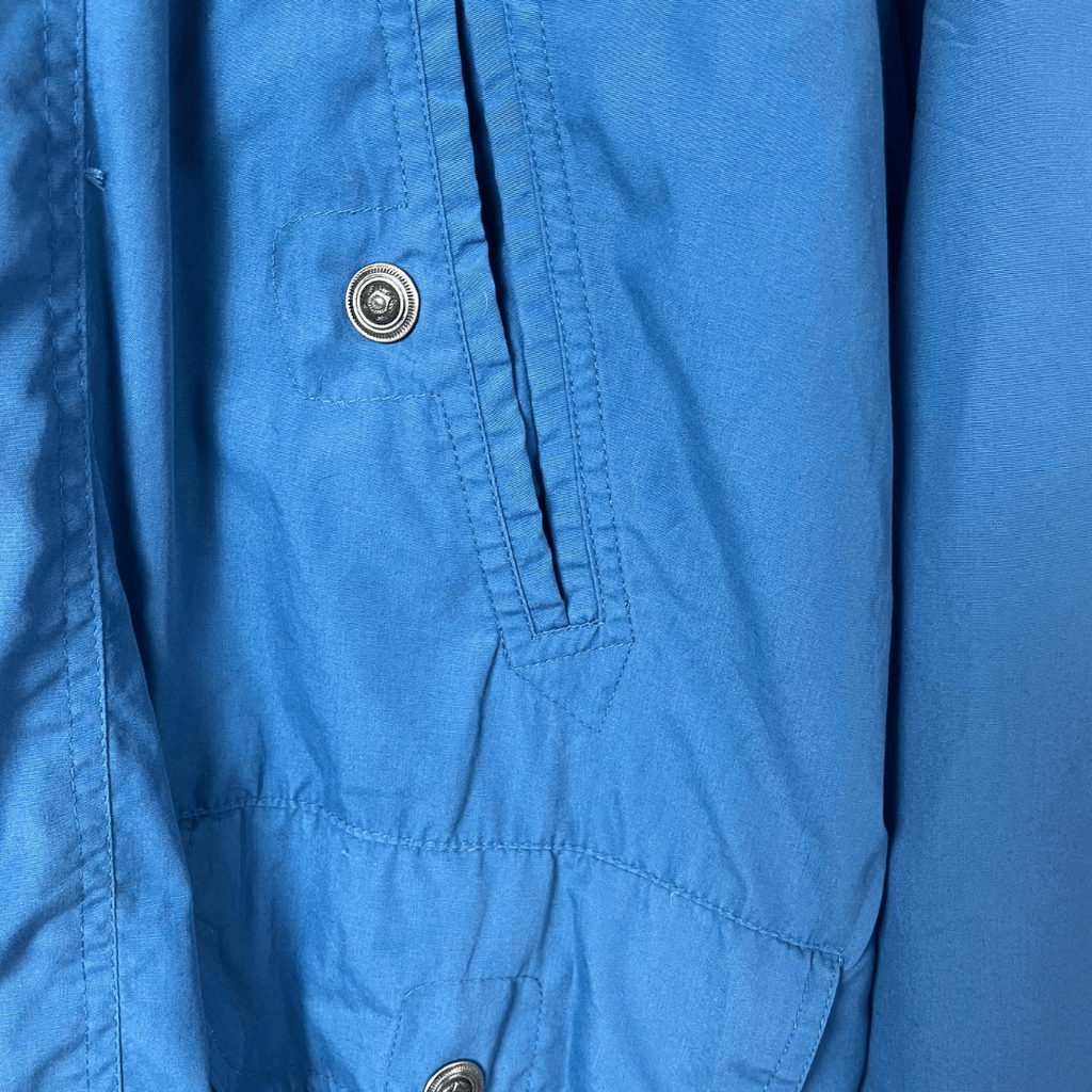 Vintage Registred Blue Jacket with Foldable Hood 3XL - Funkify