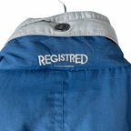 Vintage Registred Blue Jacket with Foldable Hood 3XL - Funkify