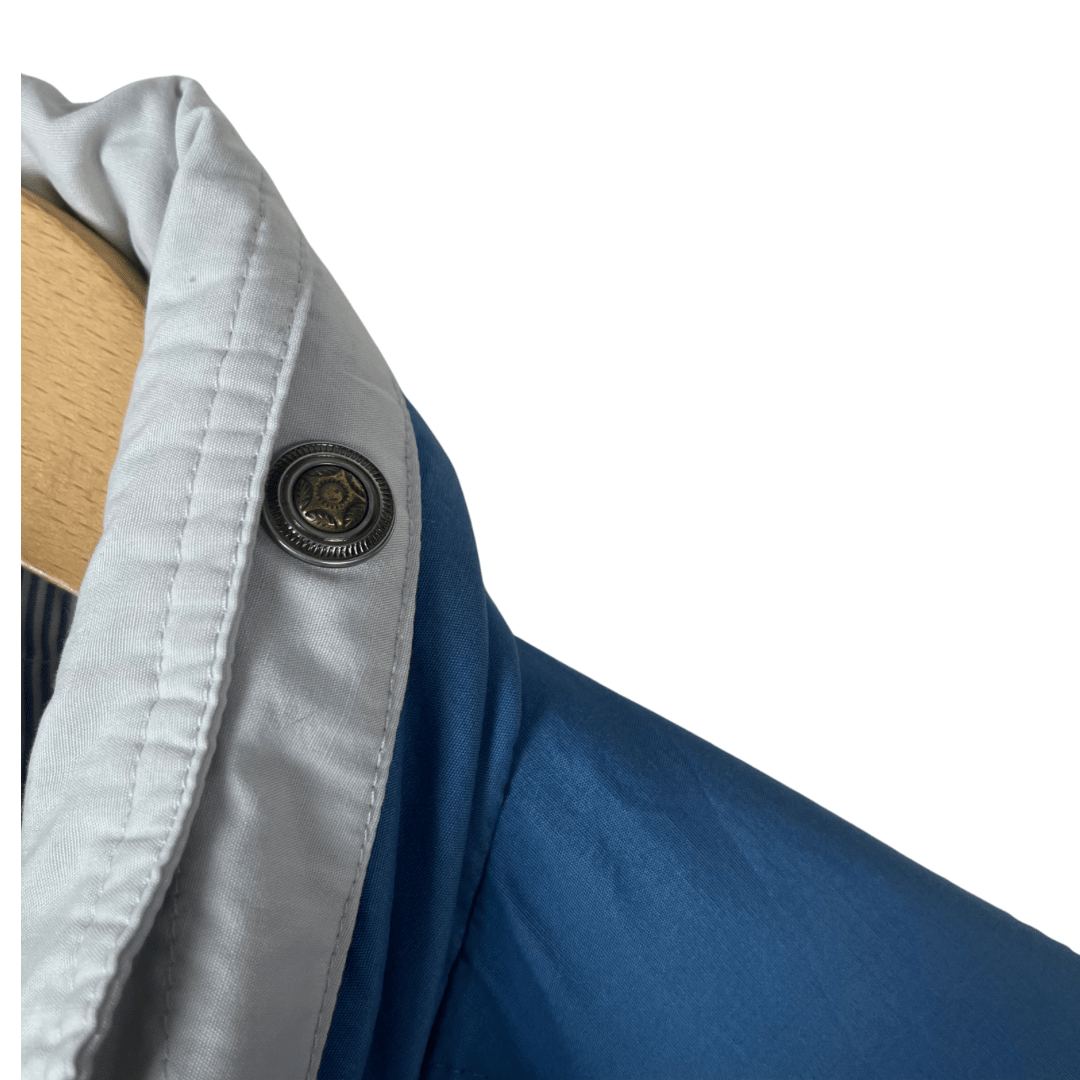 Vintage Registred Blue Jacket with Foldable Hood 3XL - Funkify