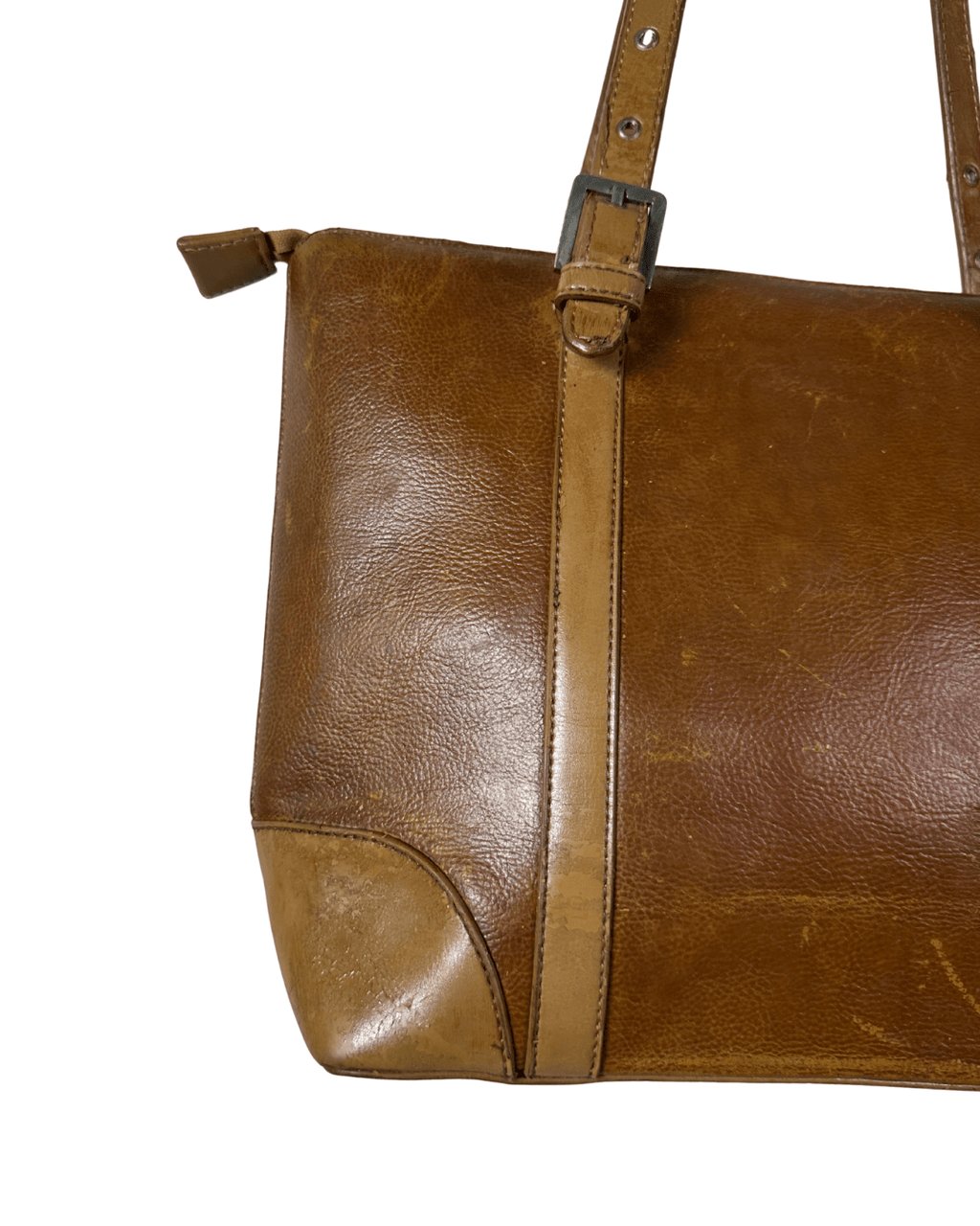 Vintage Rice Bird Genuine Leather Tote Bag - Funkify