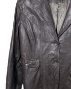 Vintage Rino & Pelle Genuine Leather Blazer - Women's Medium - Funkify