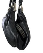 Vintage Ruched Leather Hobo Shoulder Bag - Funkify