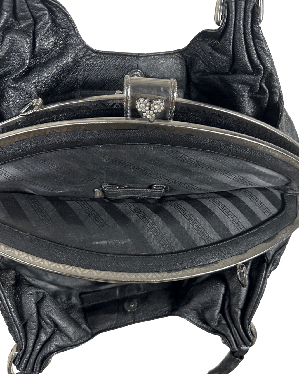 Vintage Ruched Leather Hobo Shoulder Bag - Funkify