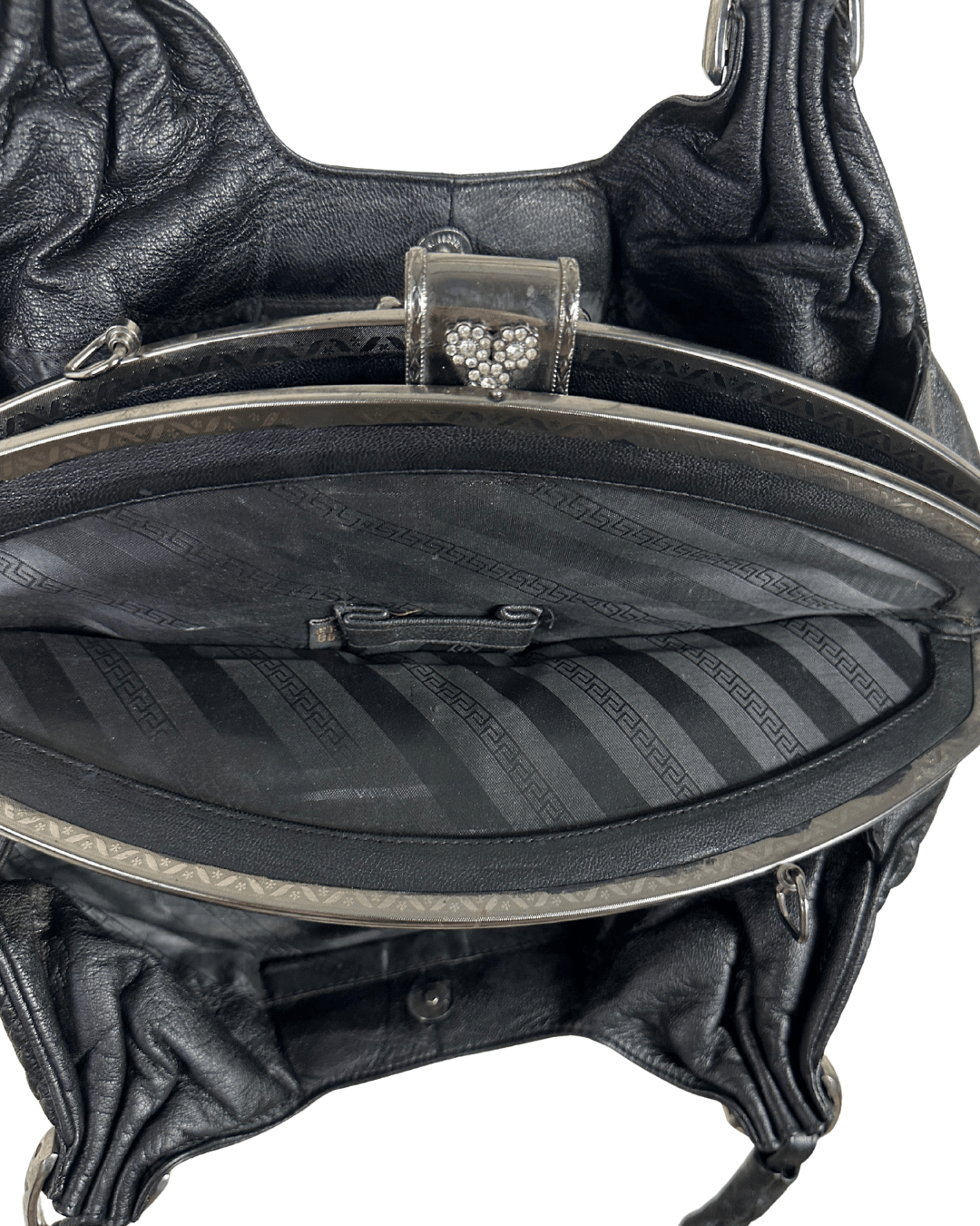 Vintage Ruched Leather Hobo Shoulder Bag - Funkify