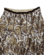 Vintage Schumacher Baroque Print Skirt With Sequins Detail - Funkify