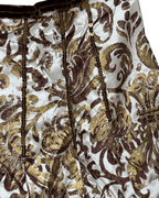 Vintage Schumacher Baroque Print Skirt With Sequins Detail - Funkify