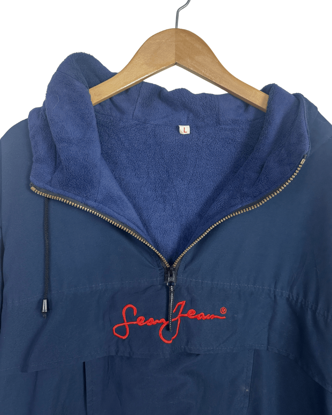 Vintage Sean Jean Fleece - Lined Windbreaker Large - Funkify