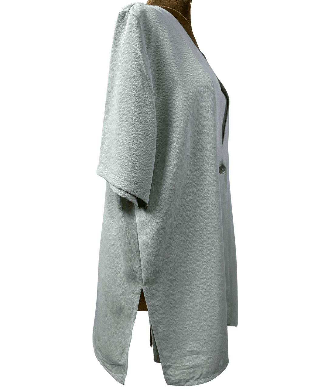 Vintage Serafino Sage Green Layered Blouse - Funkify