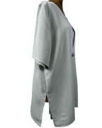 Vintage Serafino Sage Green Layered Blouse - Funkify