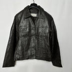 Vintage Sergio Danielli Brown Genuine Leather Jacket - Women's Medium - Funkify