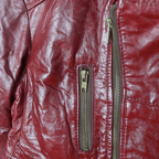 Vintage Serpent Fashion Genuine Leather Women's Cropped Jacket Large - Funkify