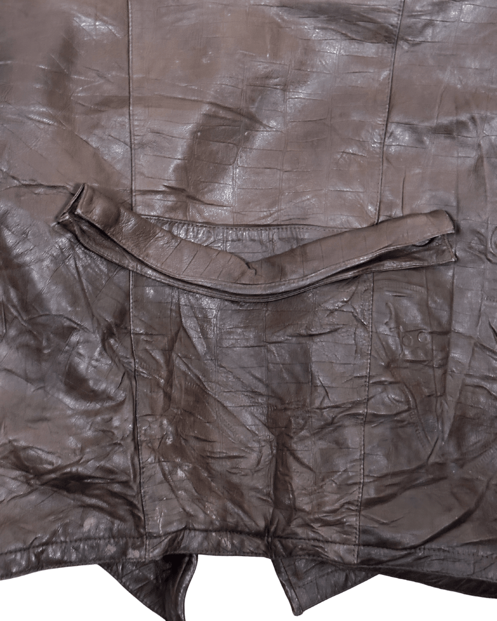 Vintage Shuttle One-button Genuine Leather Jacket - Funkify