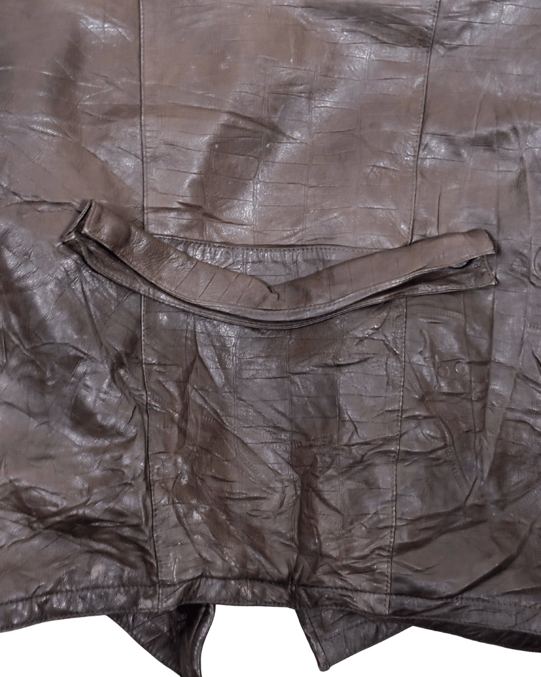 Vintage Shuttle One-button Genuine Leather Jacket - Funkify