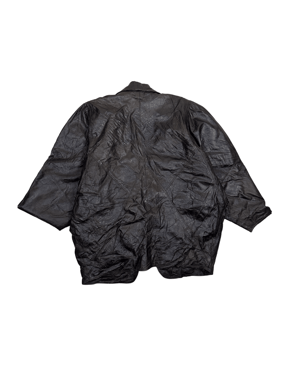 Vintage Shuttle One-button Genuine Leather Jacket - Funkify
