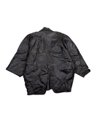 Vintage Shuttle One-button Genuine Leather Jacket - Funkify