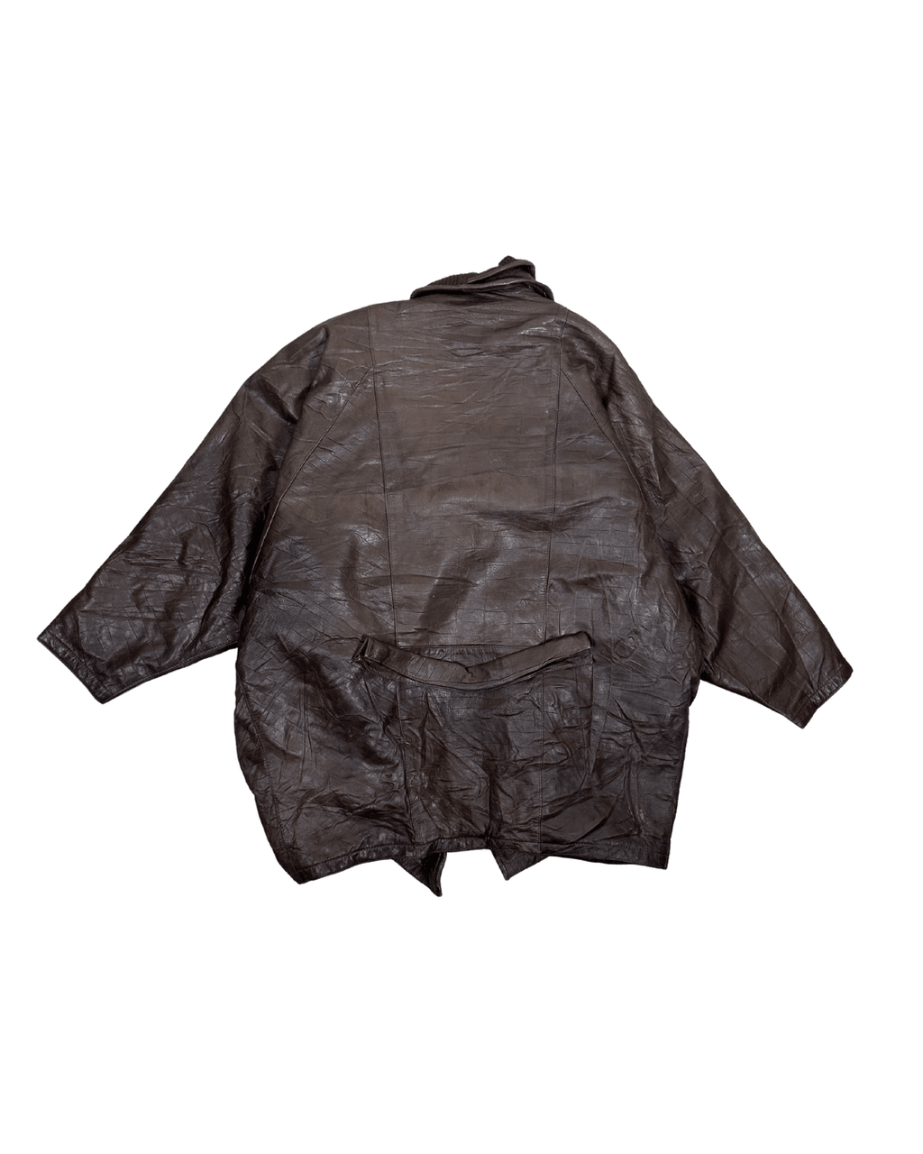 Vintage Shuttle One-button Genuine Leather Jacket - Funkify