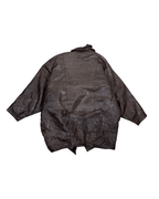 Vintage Shuttle One-button Genuine Leather Jacket - Funkify