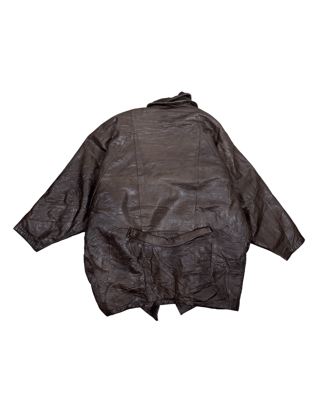 Vintage Shuttle One-button Genuine Leather Jacket - Funkify
