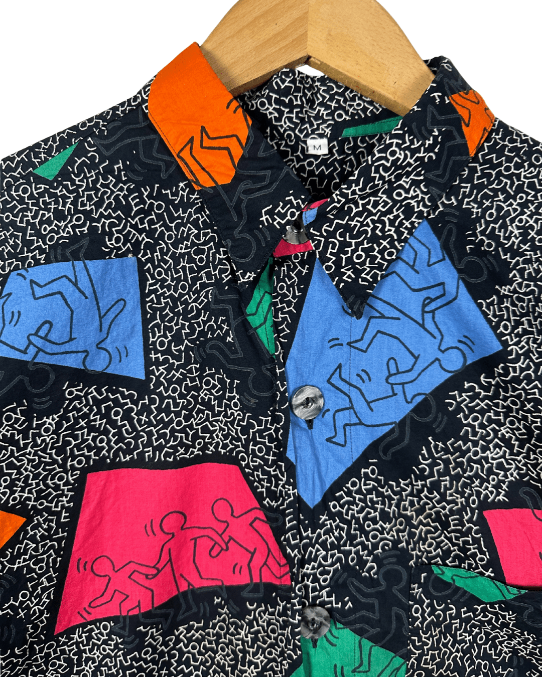 Vintage Signum Limited Edition Keith Harring Pop Art Shirt XL - Funkify