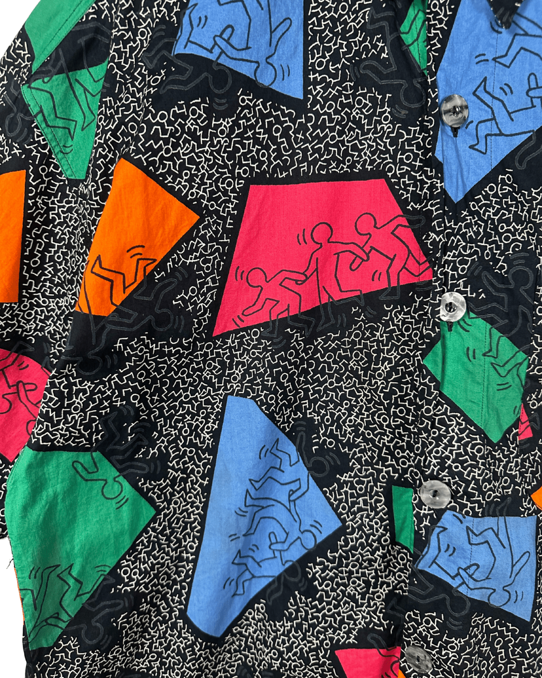 Vintage Signum Limited Edition Keith Harring Pop Art Shirt XL - Funkify