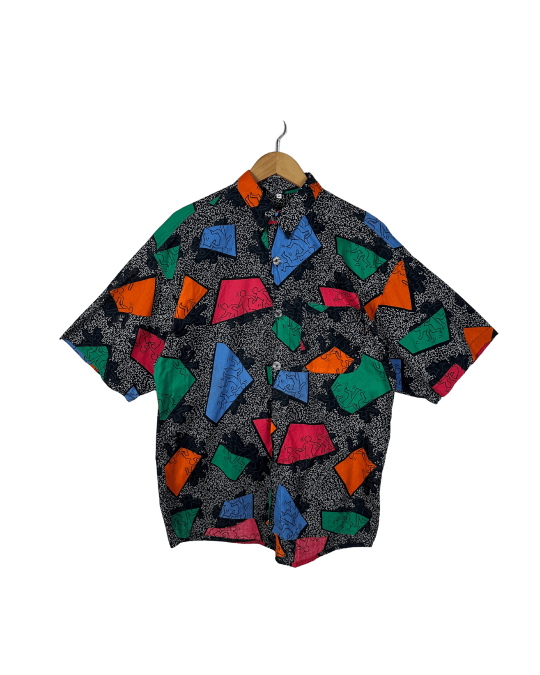 Vintage Signum Limited Edition Keith Harring Pop Art Shirt XL - Funkify