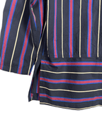 Vintage Sint & Si 90s Women's Striped Light Blazer Shirt L/XL - Funkify