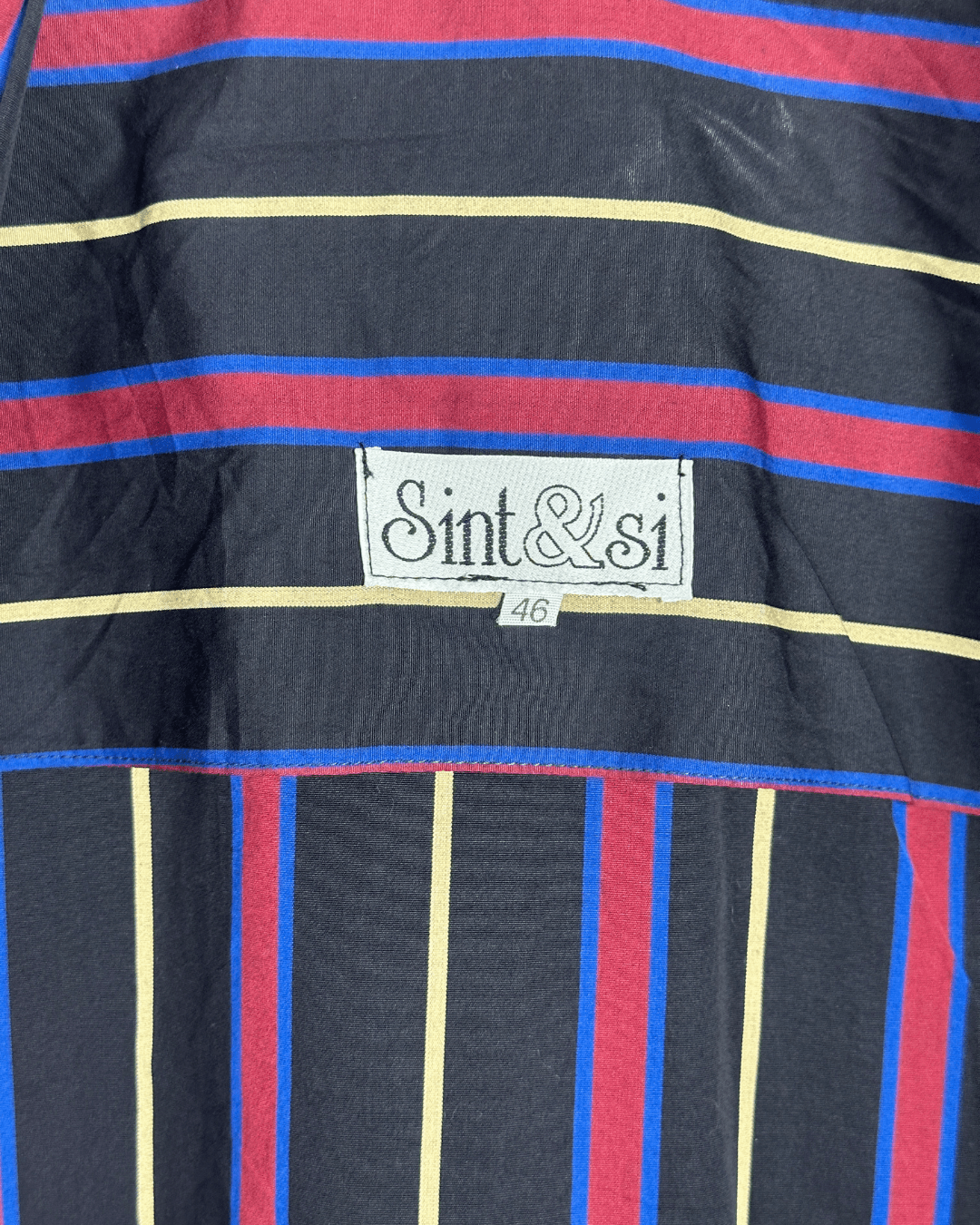 Vintage Sint & Si 90s Women's Striped Light Blazer Shirt L/XL - Funkify
