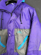 Vintage Ski Jacket with foldable hood - Funkify