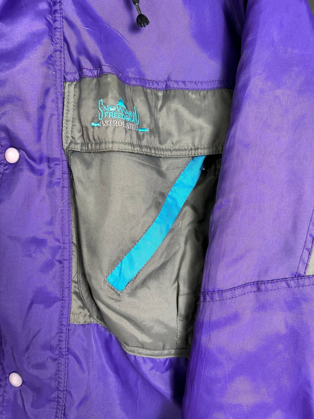 Vintage Ski Jacket with foldable hood - Funkify