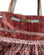 Vintage Spencer & Rutherford Boho Feather and Beads Handbag - Funkify
