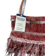 Vintage Spencer & Rutherford Boho Feather and Beads Handbag - Funkify