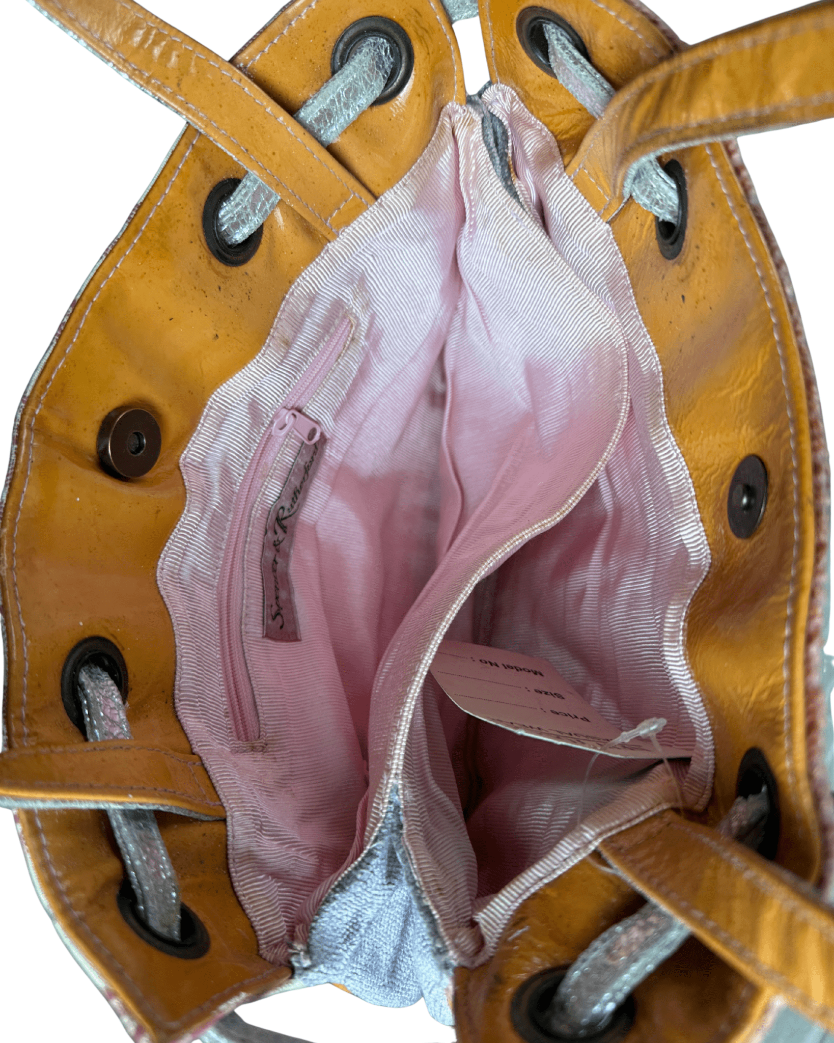 Vintage Spencer & Rutherford Boho Feather and Beads Handbag - Funkify