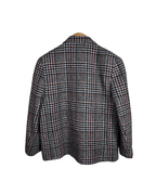 Vintage St Michael Pure New Wool Houndstooth Double Breasted Women's Blazer - Funkify