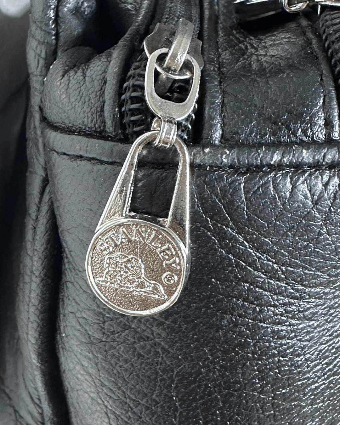 Vintage Stanley Genuine Leather Shoulder Bag with Knot Detailing - Funkify