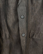 Vintage Stones Linen Pinstripe Blazer - Size 56 - Funkify