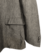 Vintage Stones Linen Pinstripe Blazer - Size 56 - Funkify