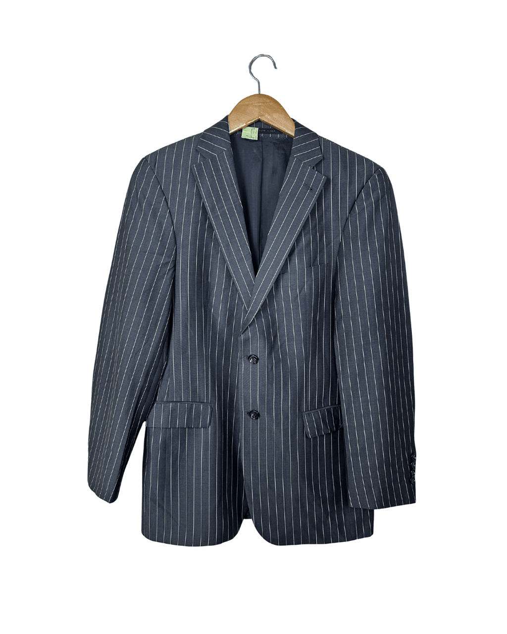 Vintage Strellson Pinstripe Pure Wool Full Suit - Size 48 - Funkify