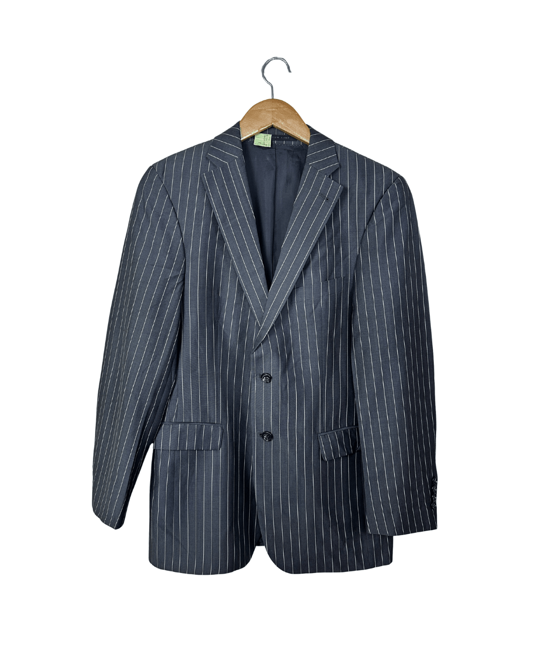 Vintage Strellson Pinstripe Pure Wool Full Suit - Size 48 - Funkify