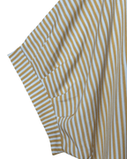 Vintage Striped Oversized Dolman Sleeve Shirt Large - Funkify