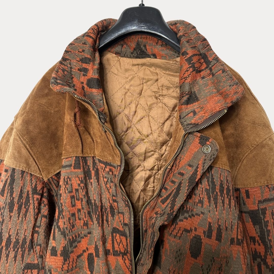 Vintage Suede Leather Jacket L/XL - Funkify